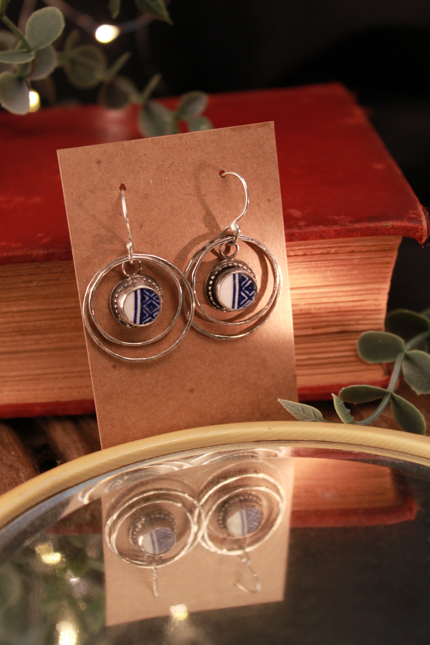Porcelain Plate Earrings